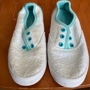 Slip on tennis white for girls